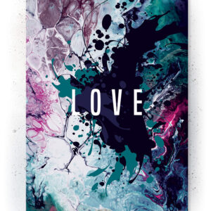 Plakat / canvas / akustik: LOVE (Colorize / Love) Artworks > Artful