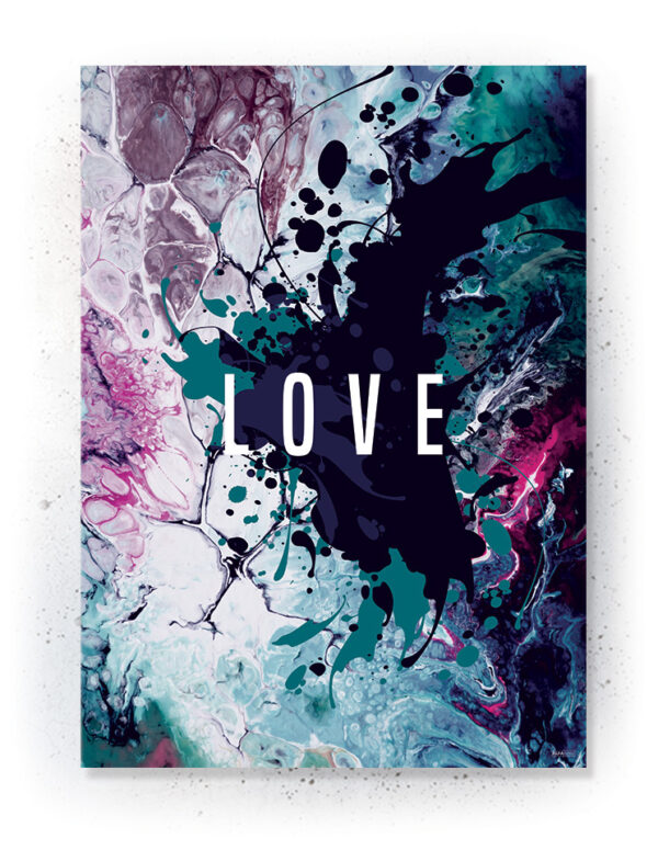 Plakat / canvas / akustik: LOVE (Colorize / Love) Artworks > Artful