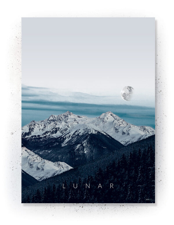 Plakat / Canvas / Akustik: Lunar (Indigo) Artworks > Populær