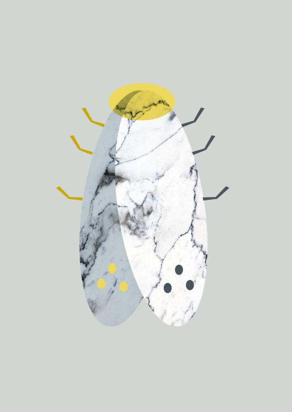 Marbel moth af MyRo Graphics Illux Art shop - Grafisk kunst - MyRo Graphics
