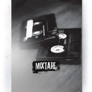 Plakat / Canvas / Akustik: Mixtape (Off-White) Plakater > Retro plakater