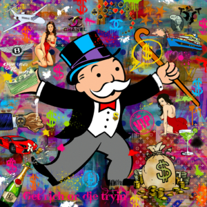 Mr. Monopoly af Helt Sort Illux Art shop - Grafisk kunst - Helt Sort