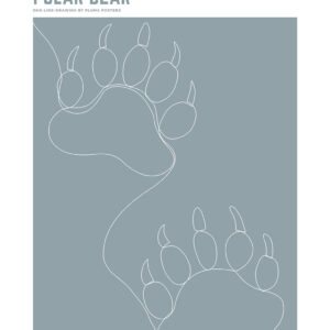 Nanoq - Polar Bear no. 2 af Pluma Posters Illux Art shop - Illux Art nyheder - Grafisk kunst - Pluma Posters