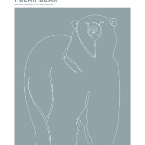 Nanoq - Polar Bear no. 1 af Pluma Posters Illux Art shop - Illux Art nyheder - Grafisk kunst - Pluma Posters