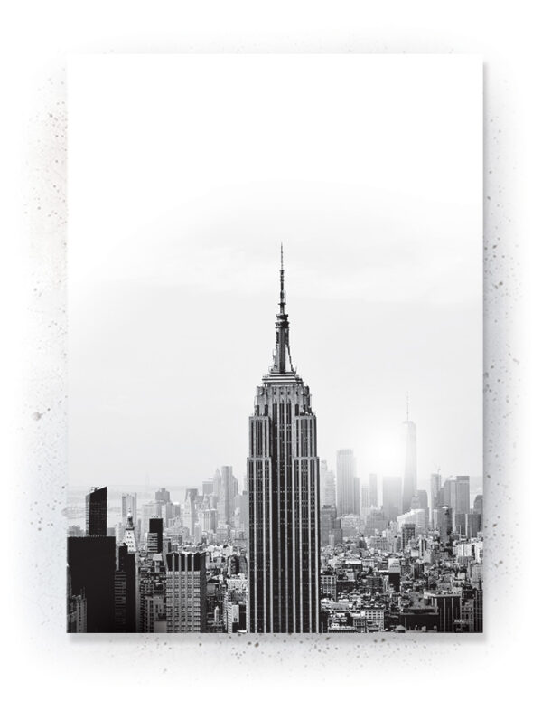 Plakat / Canvas / Akustik: New York (Black) Plakater > Sort / Hvid plakater