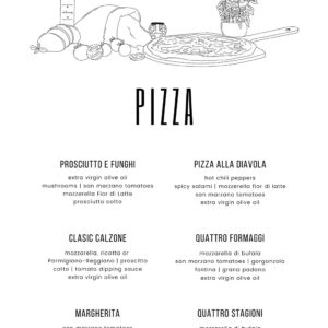 Pizza af Pluma Posters Illux Art shop - Illux Art nyheder - Grafisk kunst - Pluma Posters