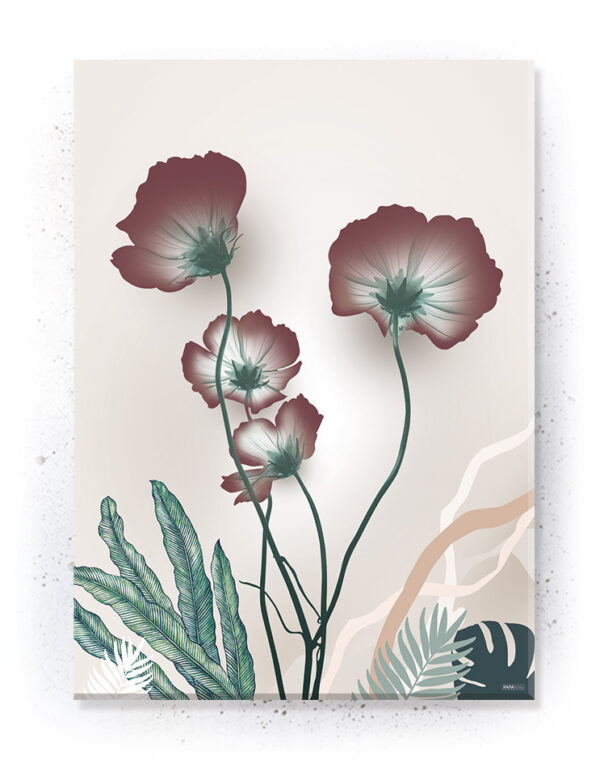 Plakat / canvas / akustik: Valmue blomst (Dust) Artworks > Populær