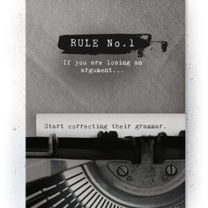 Plakat / Canvas / Akustik: Rule No. 1 (Off-White) Plakater > Retro plakater