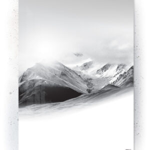 Plakat / Canvas / Akustik: Silent Mountain (Black) Plakater > Sort / Hvid plakater