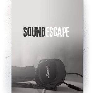 Plakat / Canvas / Akustik: Sound Escape (Off-White) Plakater > Retro plakater