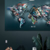 Graffiti verdenskort / The world II / Storformat (Statements) Plakater