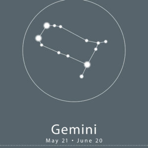 Stjernetegn - Gemini af Ten Valleys Illux Art shop - Grafisk kunst - Ten Valleys