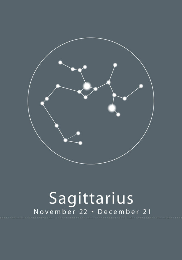 Stjernetegn - Sagittarius af Ten Valleys Illux Art shop - Grafisk kunst - Ten Valleys