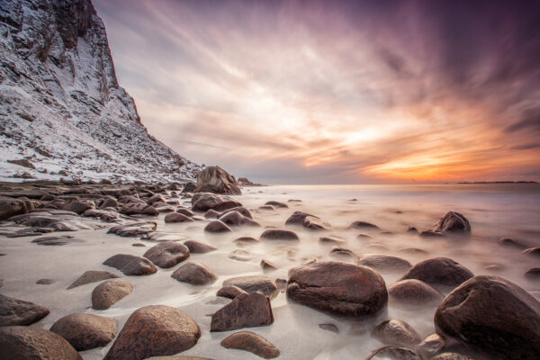 Sunset Rocks af Mikkel Beiter Illux Art shop - Fotokunst - Mikkel Beiter