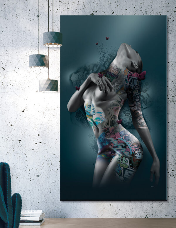 Temptation II - Kvinde krop / Grafitti / Storformat (Statements) Plakater