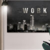 Plakat / Canvas / Akustik: The More You Work / Panorama / Storformat (Motivational Art) Artworks > Populær