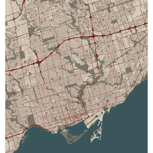 Toronto Kort af Illux Illux Art shop - Illux Art nyheder - Kort