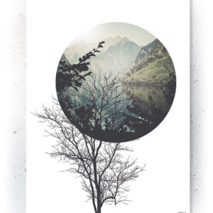 Plakat / Canvas / Akustik: Træ & cirkel (Nature) Plakater > Natur plakater