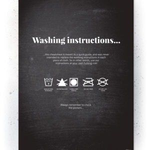 Plakat / Canvas / Akustik: Washing instructions (Quote Me) Plakater > Plakater med typografi
