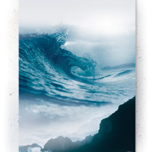 Plakat / Canvas / Akustik: Bølger (Indigo) Artworks > Populær