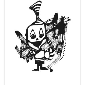 WooHoo af Krusedulleguru Illux Art shop - Grafisk kunst - Kids Art - Krusedulle guru