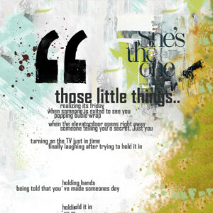 Those Little Things af Rikke Axelsen Illux Art shop - Illux Art nyheder - Grafisk kunst - Rikke Axelsen