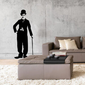 Charlie Chaplin wallsticker af Rikke Axelsen