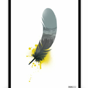 Plakat: Fjer (Yellow Nature) Artworks > Populær