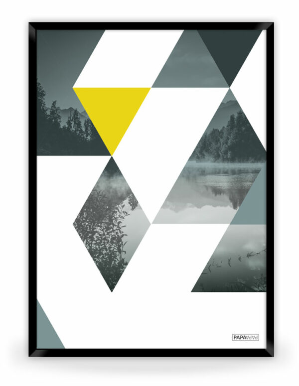 Plakat: Trekanter (Yellow Nature) Artworks > Populær