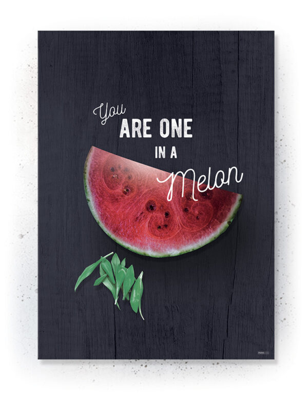 Plakater / Canvas / Akustik: You are one i a Melon (Kitchen) Artworks > Nyheder