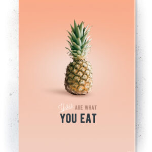 Plakater / Canvas / Akustik: You are what you Eat (Kitchen) Plakater > Pastelfarvet plakater